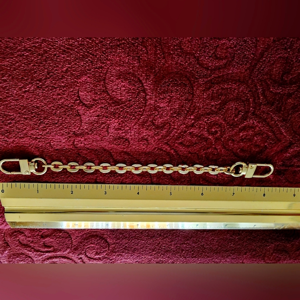 Gold tone Bag Chain for Shoulder Strap- 8 Inches
